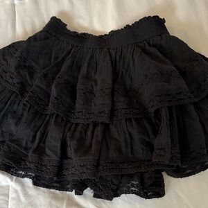 American Eagle Black cotton/ lace skort